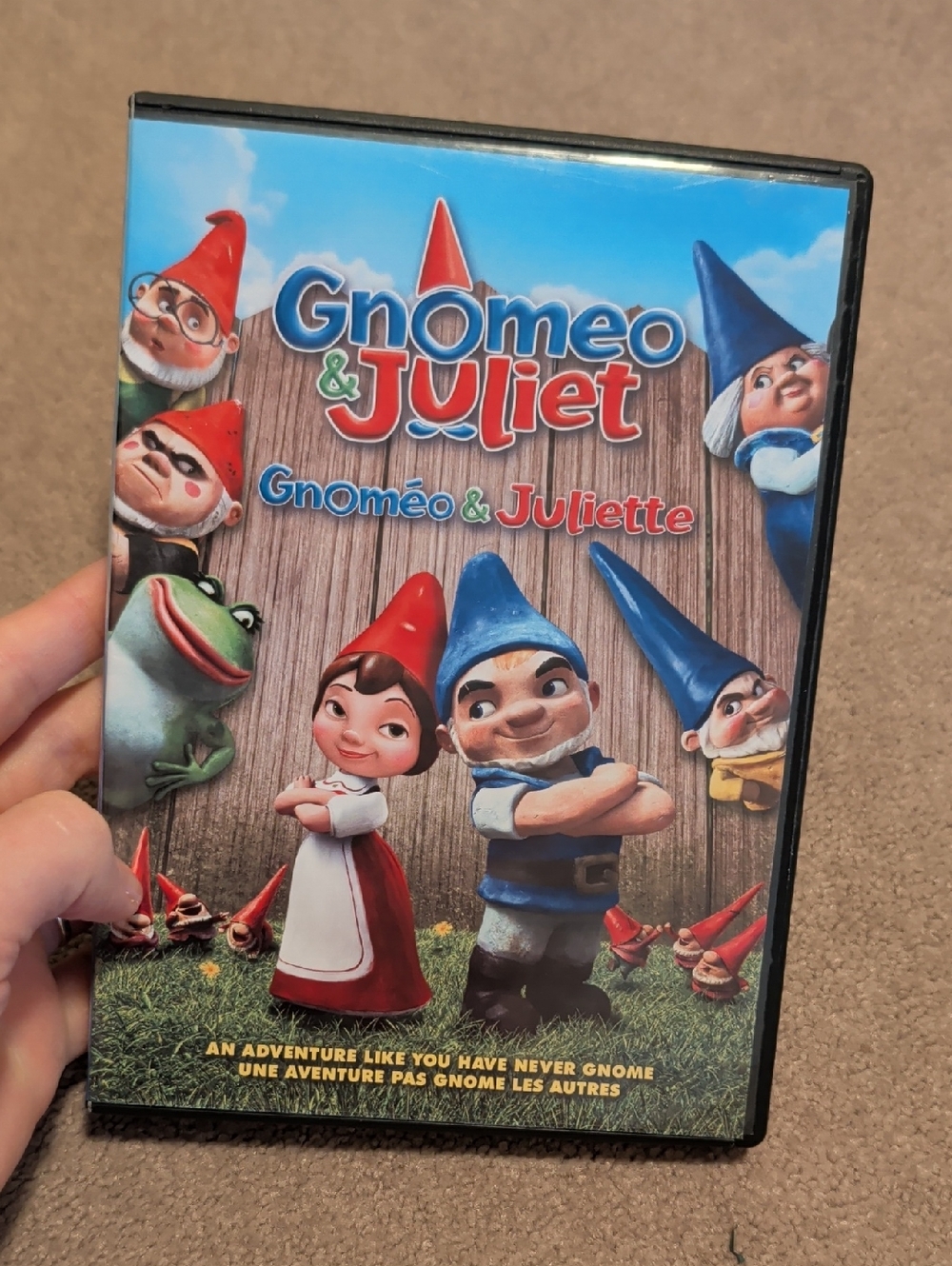 💜 5/$20 Gnomeo & Juliet Family Movie DVD - Colorful Garden Gnome Cover